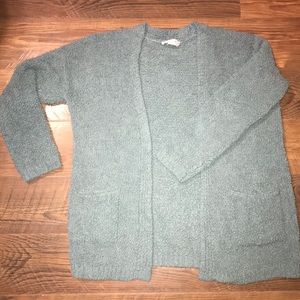 Fluffy Blue Cardigan